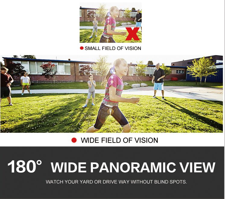 180 degree Wide Panoramic View