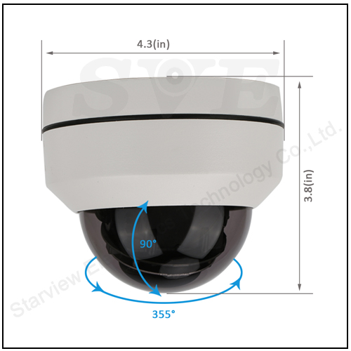 5.0MP 2.5 inch IP HD IR MINI Speed Dome Camera